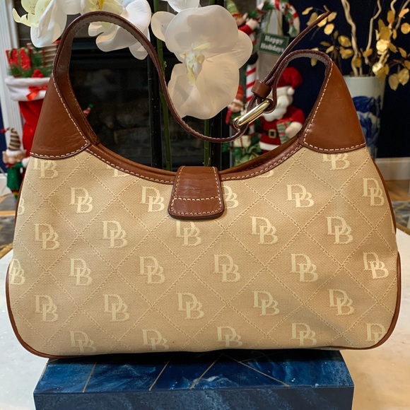 Dooney&Bourke monogram canvas shoulder bag - Picture 2 of 4